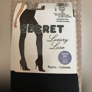 🍉Secret Luxury matte tights C black